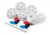 HPI Micro RS4 FIFTEEN52 TurboMac Wheels - White - Pack of 6