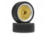 BBS RS Wheels Silver/Gold 26mm (6mm Offset)