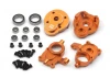 Aluminium Portal Steering Spindle Set (Orange)