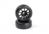 TSMK5-10 Drift Wheel/Tire Set 22x11mm (Black/4pcs)