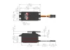 Hitec HS75Bb Retract Servo Metal Gear/BB