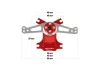 Hitec Ultra Duty Rudder Tray Conversion Set (58499)