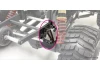 Kyosho Rear Suspension Mount Mad Crusher - HD Aluminium
