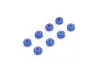 Kyosho Mini-Z M2 Nyloc Aluminium Wheel Nut (8) Blue