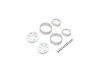 Kyosho KC10 Bead-lock 1.9 inches Spoke White Wheels (2)