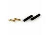 J Perkins 2mm Gold Connector Bulk (50 Female + Shrink)