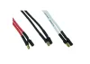 J Perkins 3.5mm Gold Conn.Set (3 Pair) 15Cm Sil.Lead