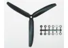GWS Scale Prop 9X5 3-Blade Black