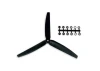 GWS Scale Prop 10X6 3-Blade Black Opp/Rotation
