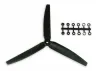 GWS Scale Prop 10X6 3-Blade Black