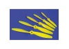 J Perkins Nylon Prop Yellow 10 X 6 64L