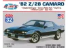 Atlantis Models 1:32 1982 Z/28 Chevy Camaro Route 32