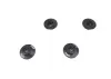 Serrated Large Diameter 1:10 Aluminium Wheel Nuts (4) Black