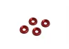 M3 Flat Head Washer (4) Red