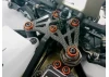 M4 Flat Head Washer (4) Orange