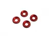 M4 Flat Head Washer (4) Red