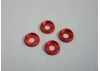M4 Flat Head Washer (4) Red