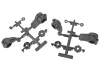 ARAC9380 Arrma Steering Block/Rear Hub Carrier Set