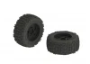 ARAC8795 Arrma DBoots Back Flip MT 6S Tire Set Glued on 17mm Hex Black Wheels - 1 Pair