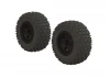 ARAC9630 Arrma DBoots Fortress SC Tyres - Pre Glued on Black 14mm Hex Wheel (2)