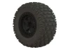 ARAC9630 Arrma DBoots Fortress SC Tyres - Pre Glued on Black 14mm Hex Wheel (2)