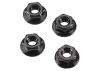 ARAC9750 Arrma Serrated Wheel Nut M4 (Black) (4Pcs)