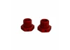 Aluminium Wheel Hex 17mm 14.6mm Thick Red (2)