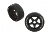 DBoots Hoons 42/100 2.9 Belted Speed Tyres on 17mm 5 Spoke Wheels (2)