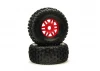 DBOOTS Fortress Tire Set Glued (Red) (2)
