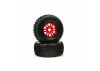 DBOOTS Fortress Tire Set Glued (Red) (2)