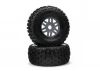 dBoots Fortress Tyre Set Glued Gun Metal (Pair)