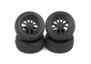 Associated Sc28 Wheels + Tyres Mounted