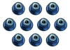 Associated Factory Team M3 Locknuts - Blue Aluminium (10)