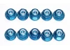 Associated Factory Team M3 Locknuts - Blue Aluminium (10)