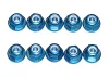 Associated Factory Team M3 Locknuts - Blue Aluminium (10)