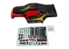 Team Associated Rival MT10 V2 Painted Bodyshell Red/Yellow