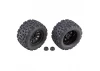 Team Associated Rival MT10 Black Method Wheels/Tyres Mounted