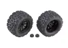 Team Associated Rival MT10 Black Method Wheels/Tyres Mounted