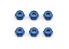 Associated Factory Team M3 Locknuts - Blue Aluminium
