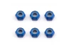 Associated Factory Team M3 Locknuts - Blue Aluminium