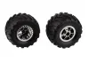 Team Associated MT12 Wheels / Tyres Chrome (2)