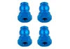 Team Associated Shock Bushings 10 mm Blue Aluminium