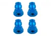 Team Associated Shock Bushings 10 mm Blue Aluminium