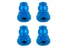 Team Associated Shock Bushings 10 mm Blue Aluminium