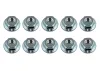 Team Associated M4 Serrated Wheel Nuts - Silver Steel