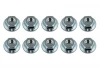 Team Associated M4 Serrated Wheel Nuts - Silver Steel