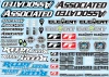 Team Associated AE Branding Decal Sheet