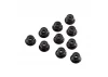 Axial M4 Serrated Nylon Lock Nut (Black) (10)