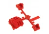 Axial AR44 Differential Cover and Link Mounts (Red)