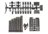 Axial SCX10 II Rear Links Set (80mm 94mm 101.5mm) (Aluminium)